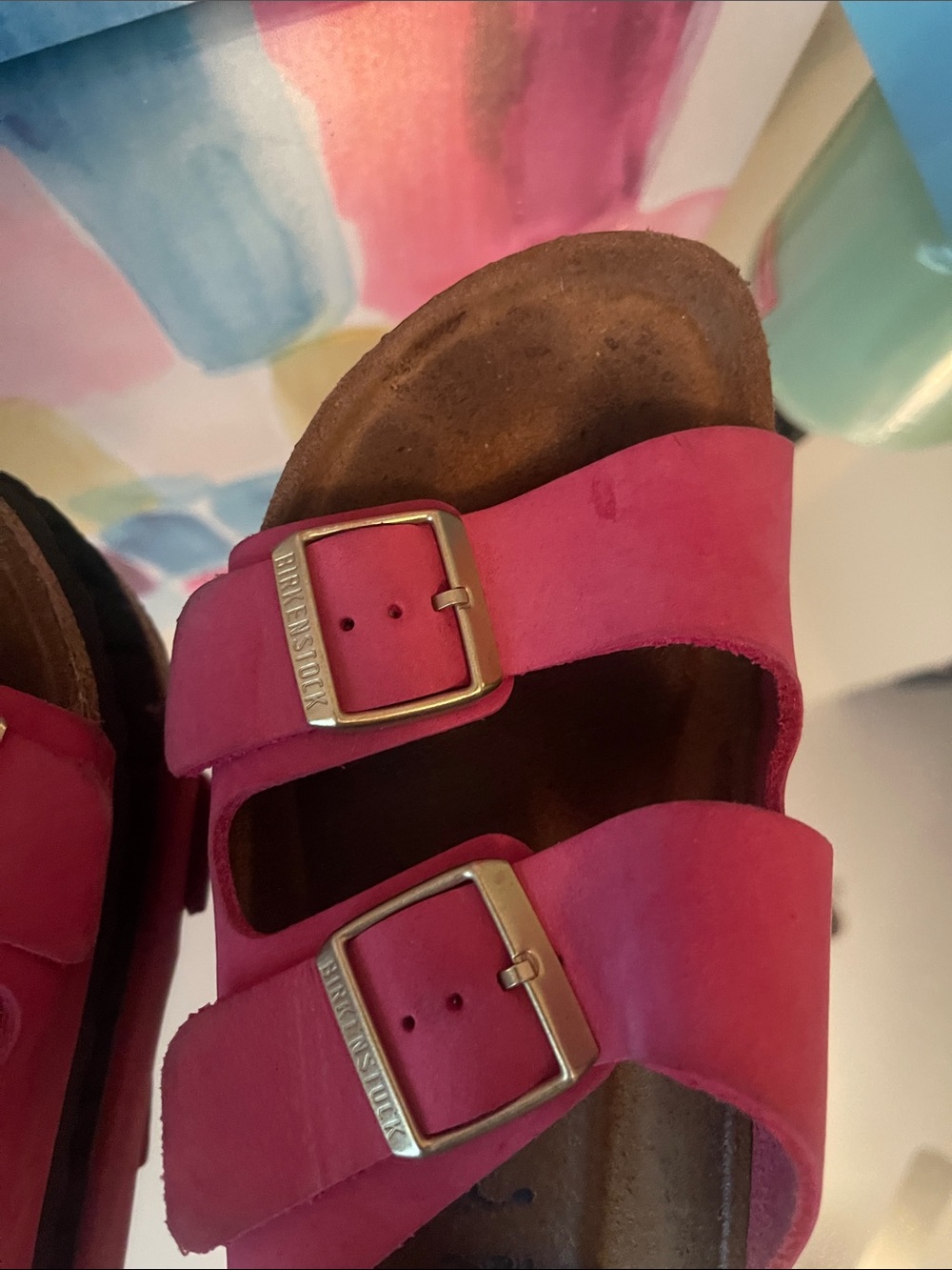 Birkenstock Pink suede Sandals - Picture 7 of 8